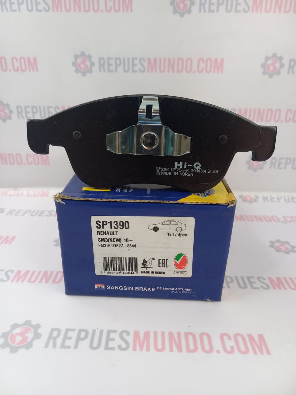 PASTILLAS PARA FRENO RENAULT DUSTER 2.0 4X4 MEGANE III CAPTUS OROCH REF SP1390 D1627 8844 MED 155X59 CERAMICA HI-Q - Image 4