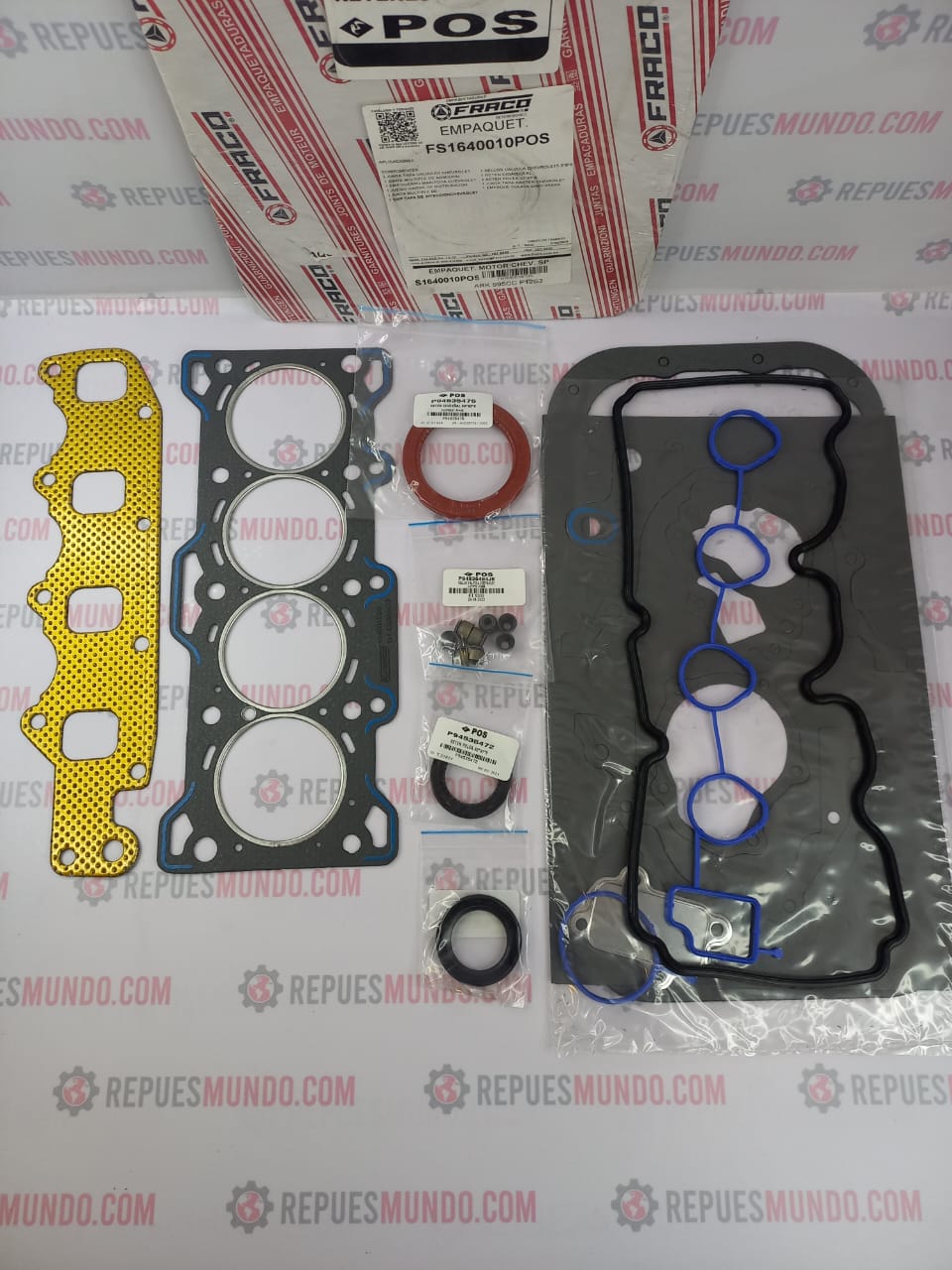 EMPAQUETADURA MOTOR CHEVROLET SPARK CHRONOS 7:24 REF FS1640010POS FRACO - Image 3