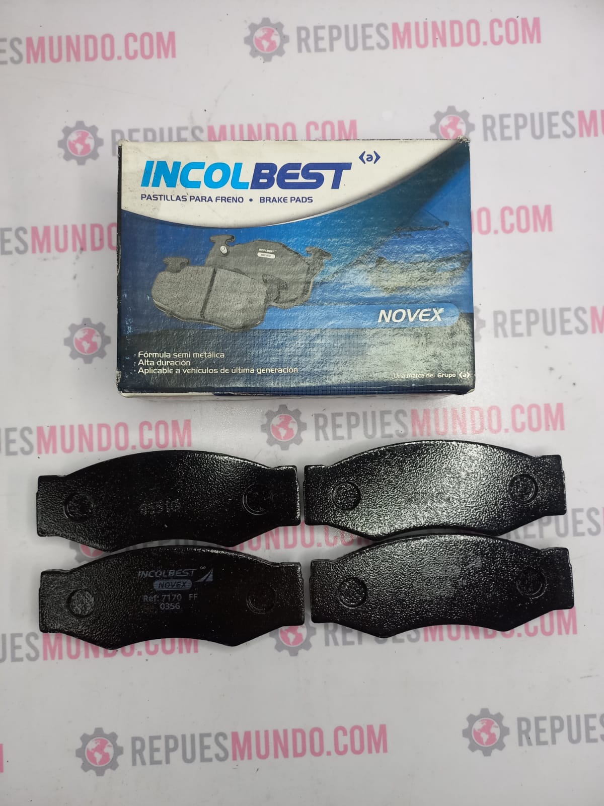 PASTILLAS PARA FRENO NISSAN D21 1985 1998 VANETTE ZNA RICH REF D265 7170 NOVEX MED 130X49 MM INCOLBEST - Image 5