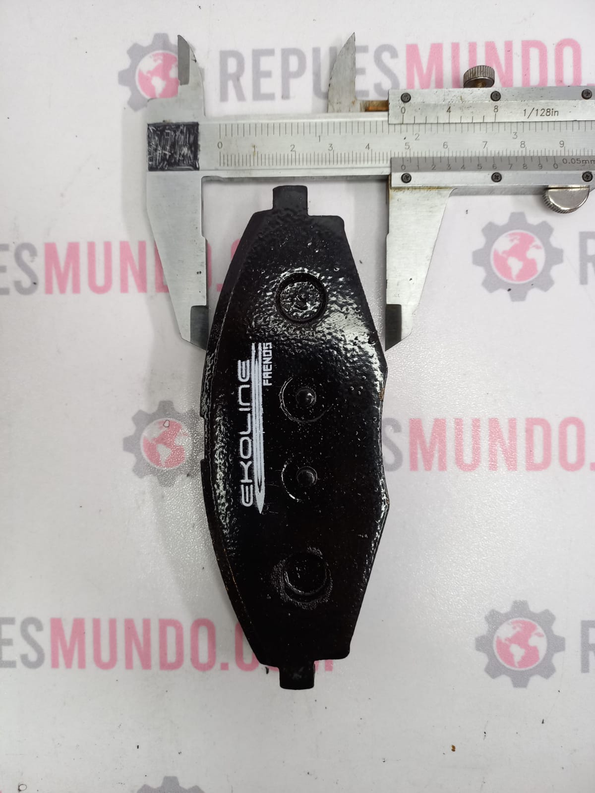 PASTILLAS PARA FRENO CHEVROLET SPARK 724 CRONOS DAEWOO LANOS MATIZ REF 10209 D1321 8433 EKOLINE MED 127X48 MM - Image 2
