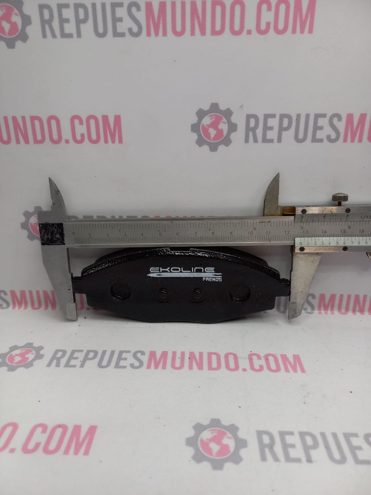 PASTILLAS PARA FRENO CHEVROLET SPARK 724 CRONOS DAEWOO LANOS MATIZ REF 10209 D1321 8433 EKOLINE MED 127X48 MM - Image 3
