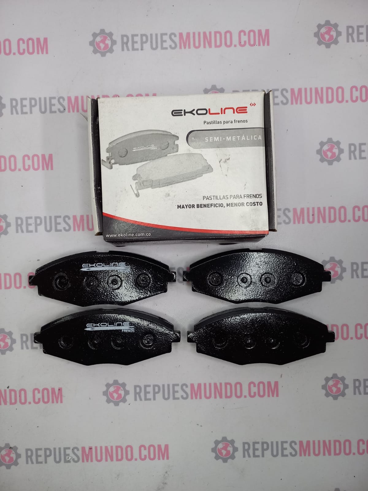 PASTILLAS PARA FRENO CHEVROLET SPARK 724 CRONOS DAEWOO LANOS MATIZ REF 10209 D1321 8433 EKOLINE MED 127X48 MM
