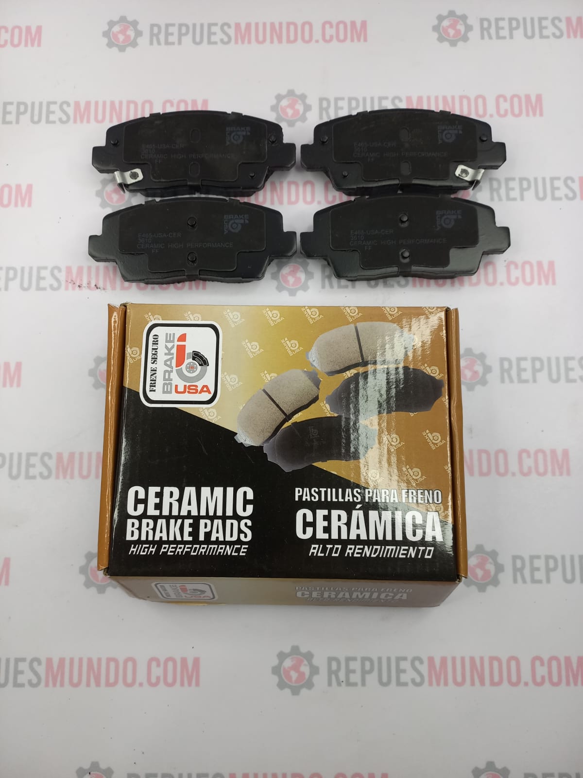 PASTILLAS PARA FRENO KIA PICANTO ION RIN 13 REF 3610 E465 CERAMICA BRAKE USA MED 113X47 MM