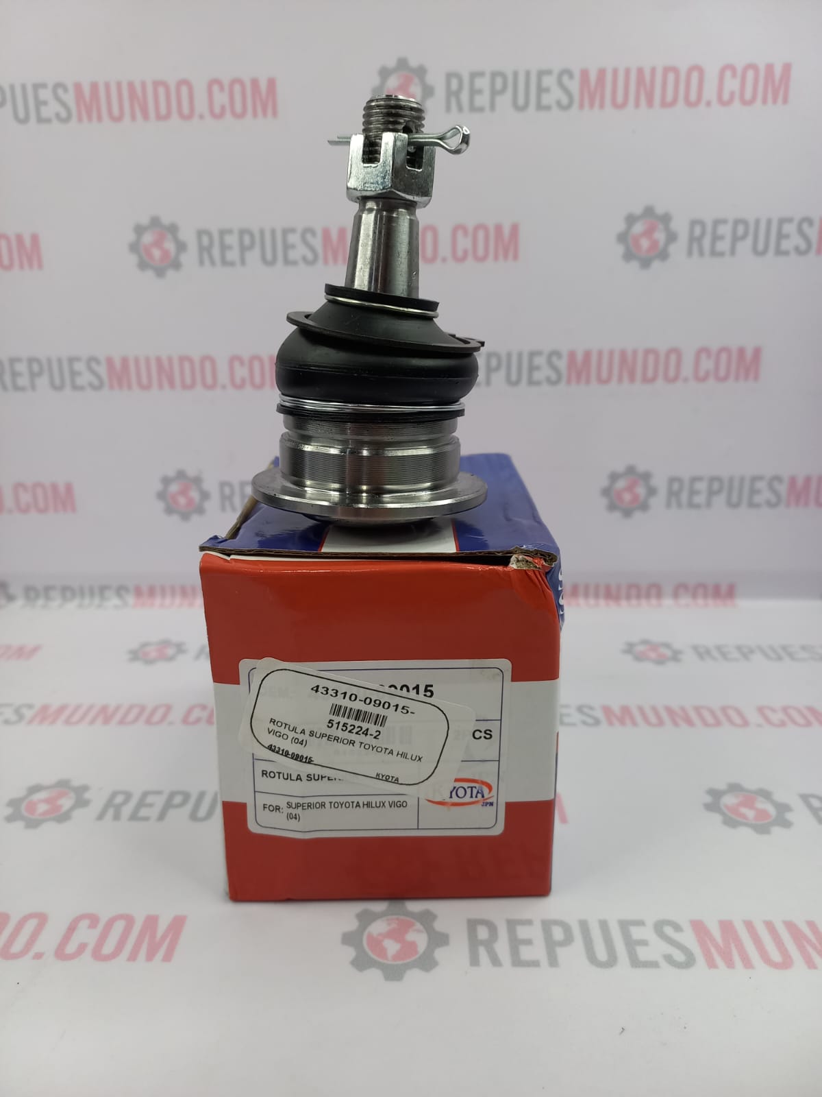 ROTULA SUPERIOR TOYOTA NEW HILUX VIGO REVO FORTUNER 2.5 2.7 2.8 3.0 DIESEL GASOLINA 4X4 4X2 REF 43310-09015 515224-2 KYOTA - Image 5