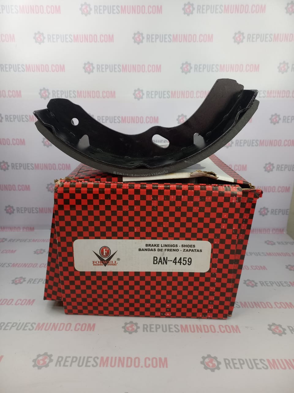 BANDAS PARA FRENO CHEVROLET NPR X REF BAN-4459 FORWELL DELANTERAS Y TRASERAS - Image 4