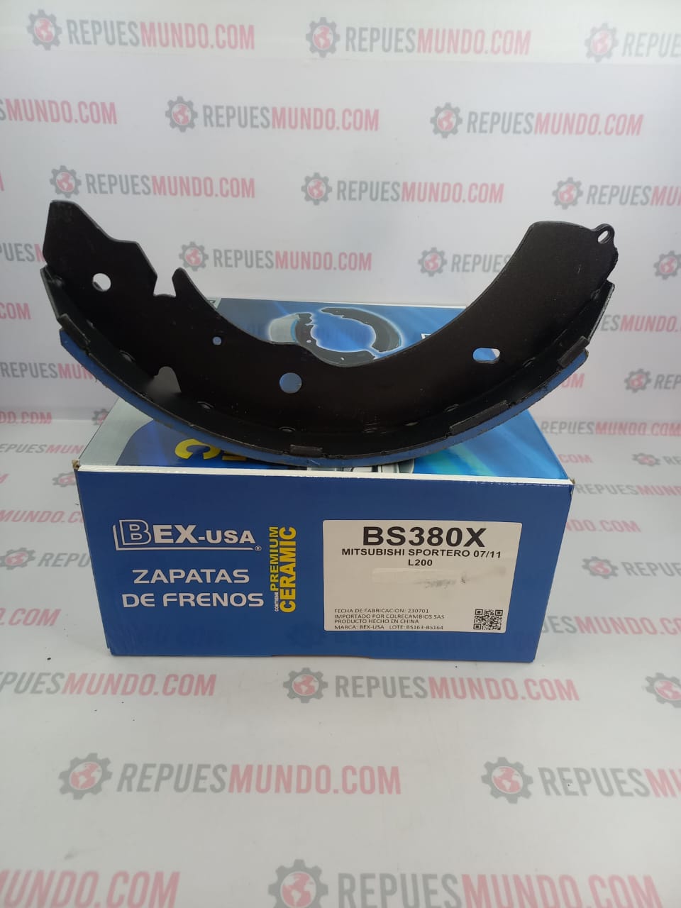 BANDAS PARA FRENO CHEVROLET DMAX 3.0 SILVERADO COLORADO MITSUBISHI L200 4X4 REF 8-97368-254-0 BS380X BEX-USA - Image 3