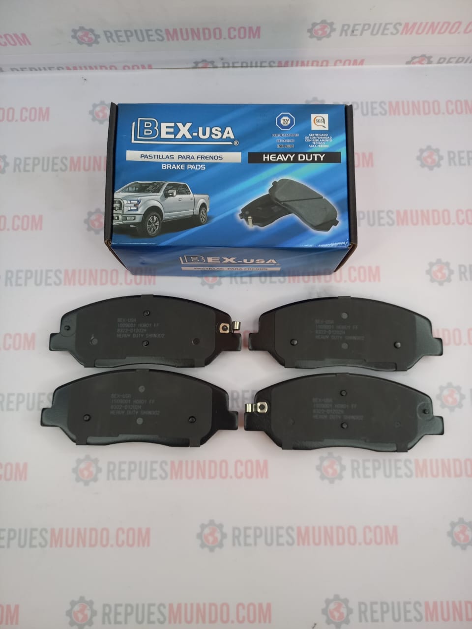 PASTILLAS PARA FRENO HYUNDAI GENESIS NEW SANTAFE KIA MOHAVE SEDONA SORENTO SSANGYONG KORANDO ACTION REF D1202 8400 8322 MED 156X61 MM BEX-USA