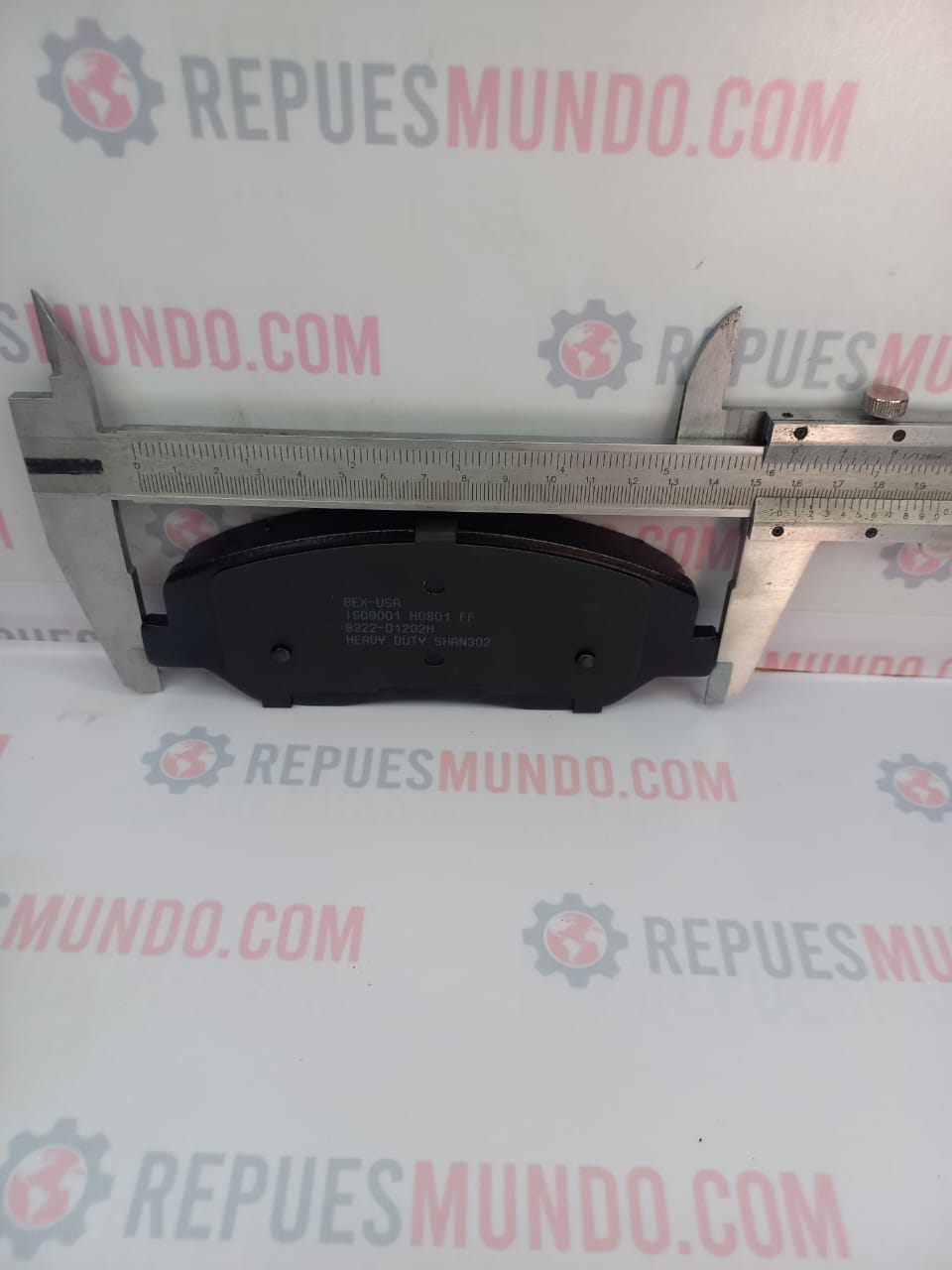PASTILLAS PARA FRENO HYUNDAI GENESIS NEW SANTAFE KIA MOHAVE SEDONA SORENTO SSANGYONG KORANDO ACTION REF D1202 8400 8322 MED 156X61 MM BEX-USA - Image 3