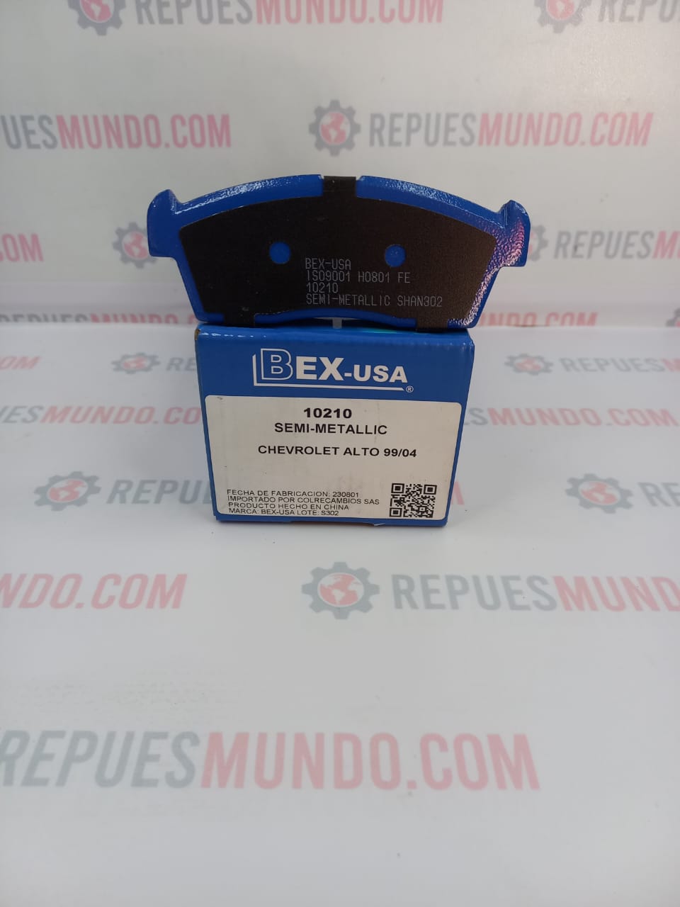 PASTILLAS PARA FRENO DEL CHEVROLET ALTO SUZUKI ALTO DAIHATSU SIRION REF D1658 8344 10210 08394 D1225 MED 108X42 BEX-USA - Image 4