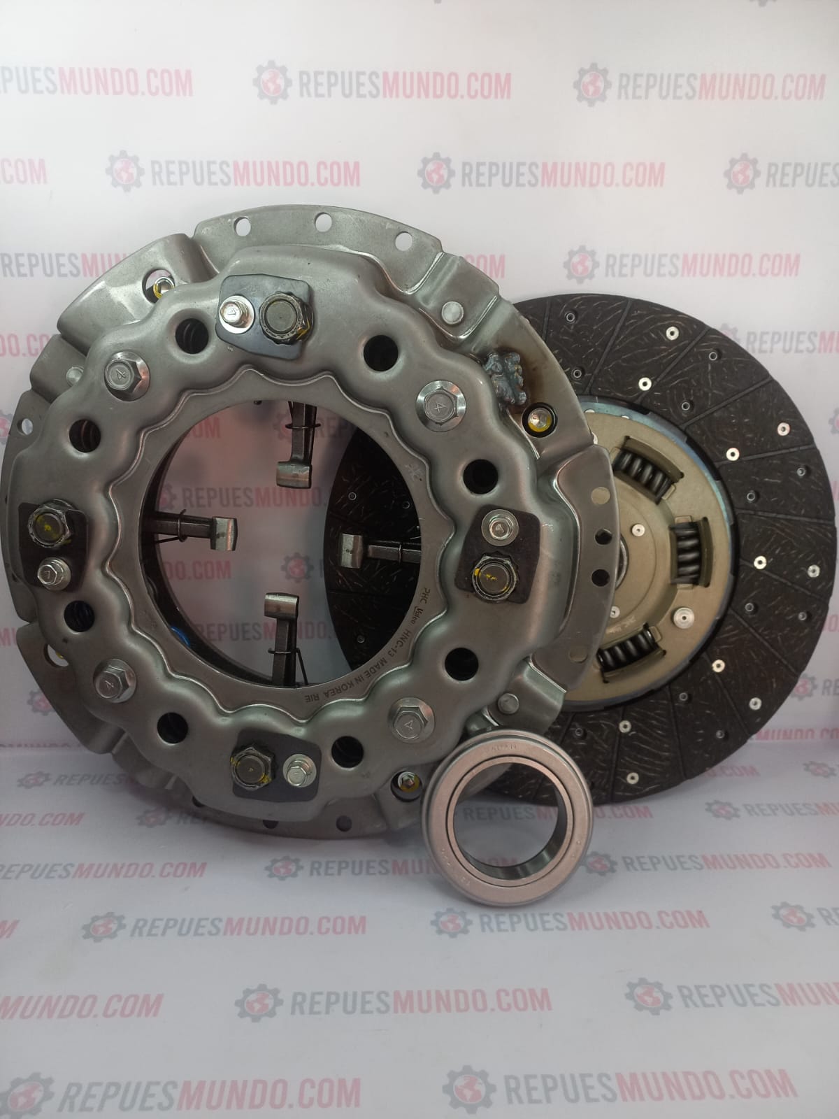 KIT EMBRAGUE DISCO PRENA Y BALINERA HINO 500 FC9JJTA GD8J J08E J05E H06CT H07C ISUZU FRR REF HNC-13 HN-21 65TNK20 M2208 KOYO VALEO KOREANO