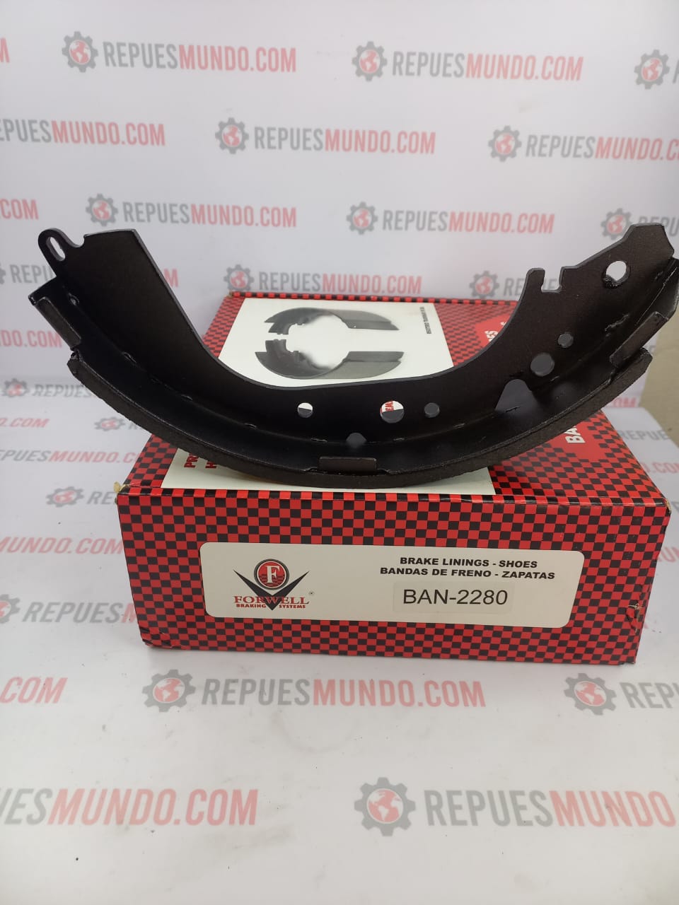BANDAS PARA FRENO TOYOTA BURBUJA 4.5 REF 04495-60060 BAN-2280 FORWELL - Image 3