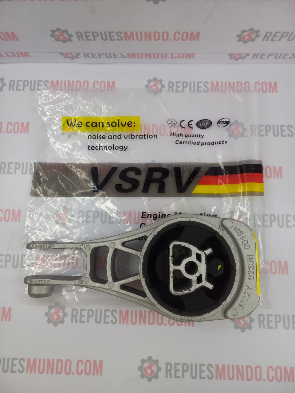 SOPORTE CAJA MOTOR CHEVROLET ONIX TRACKER REF 95350019P 95493722Y 3722Y VSRV - Image 2