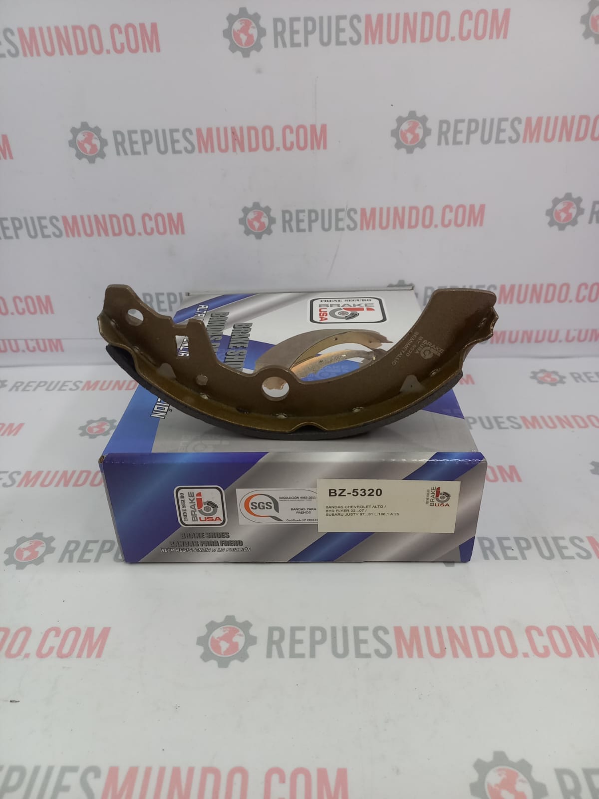BANDAS ZAPATAS PARA FRENO CHEVROLET ALTO SUZUKI SWIT BYD SUBARU