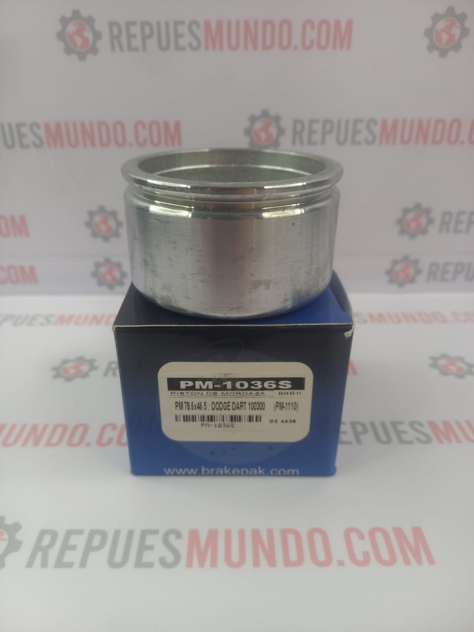 PISTON MORDAZA DODGE DART FORD 150 250 350 500 C10 C20 C30 REF PM-1036S MED 78.6X65 MM - Image 4