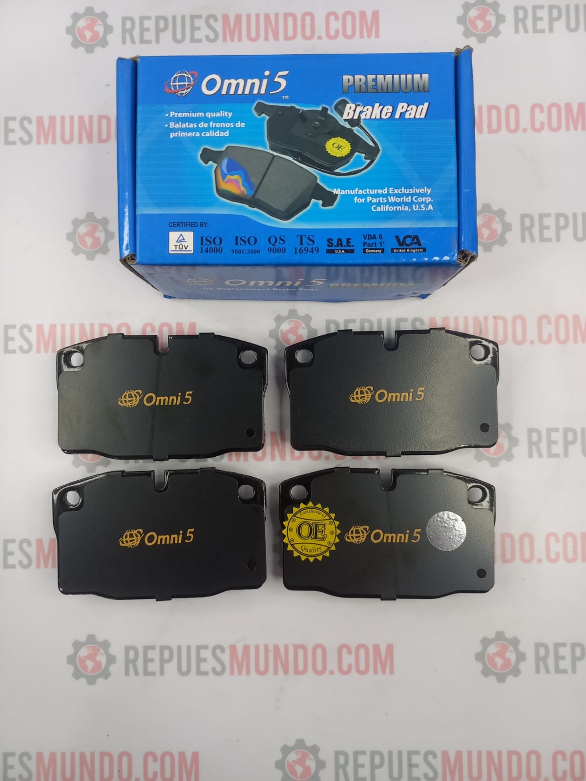 PASTILLAS PARA FRENO DEL DAEWOO RACER CIELO ESPERO REF D378 7267 D1436 8554 OMNI5 MED 99X58
