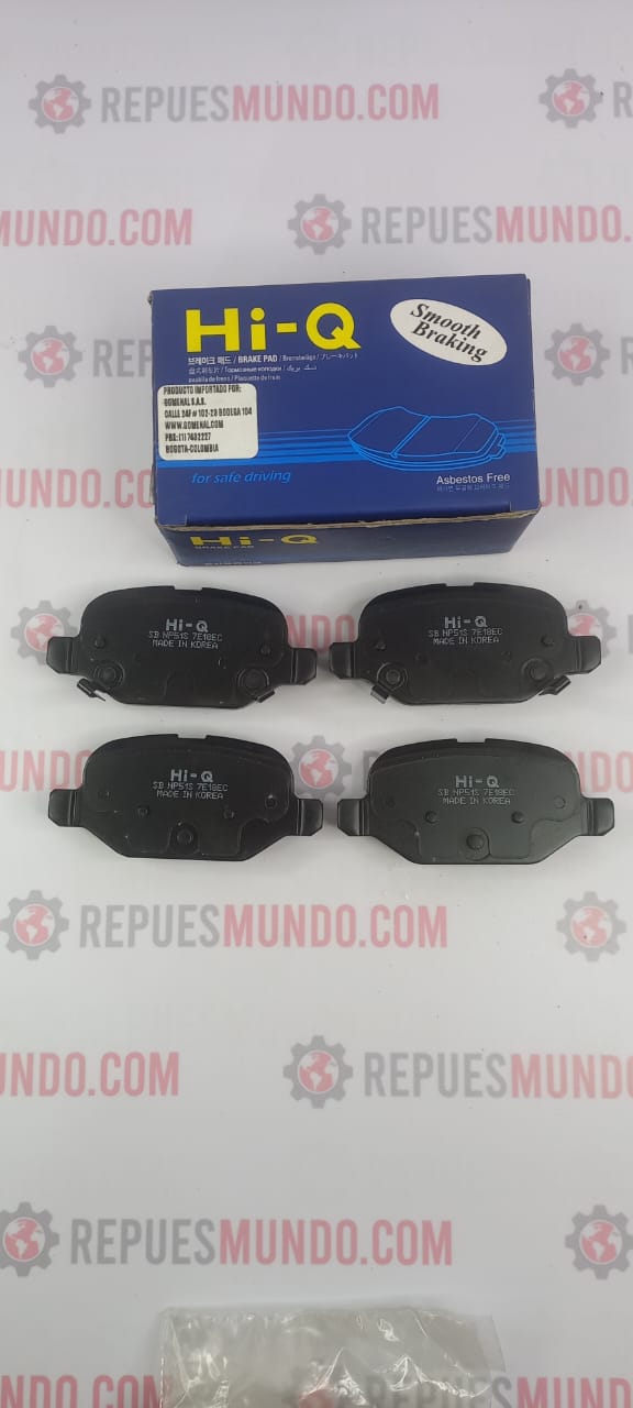 PASTILLAS PARA FRENO TRASERAS FIAT 500 REF SP1451 D1744 8778 HI-Q