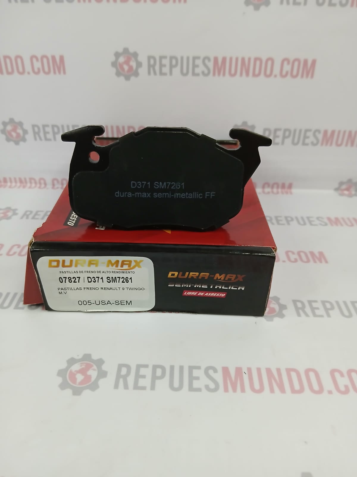 PASTILLAS PARA FRENO RENAULT 9 CARBURADOR TWINGO CLIO PEUGEUT 106 205 205 REF D516 005 7261 07827 D371 DURA-MAX MED 105X54 - Image 4