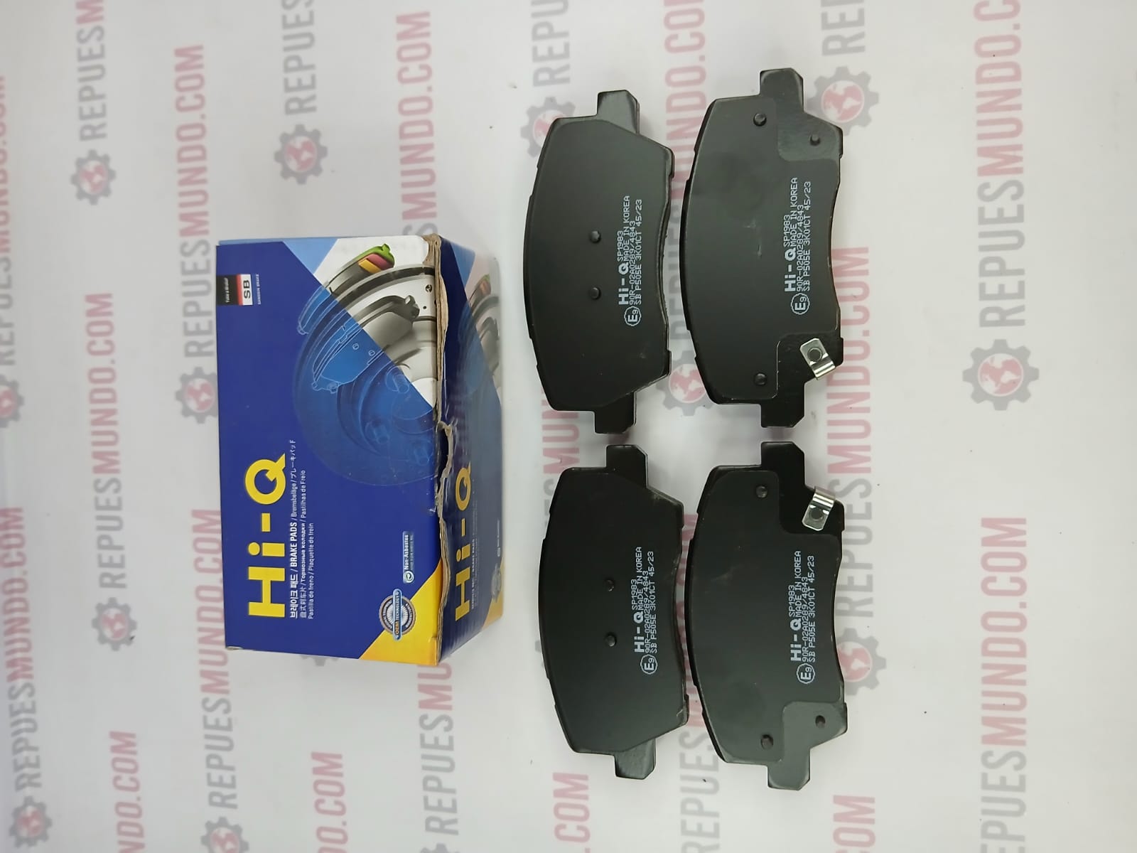 PASTILLAS PARA FRENO KIA PICANTO ALL NEW XTREME X LINE GT LINE REF E462 SP1983 HI-Q 121X55 MM RIN 14