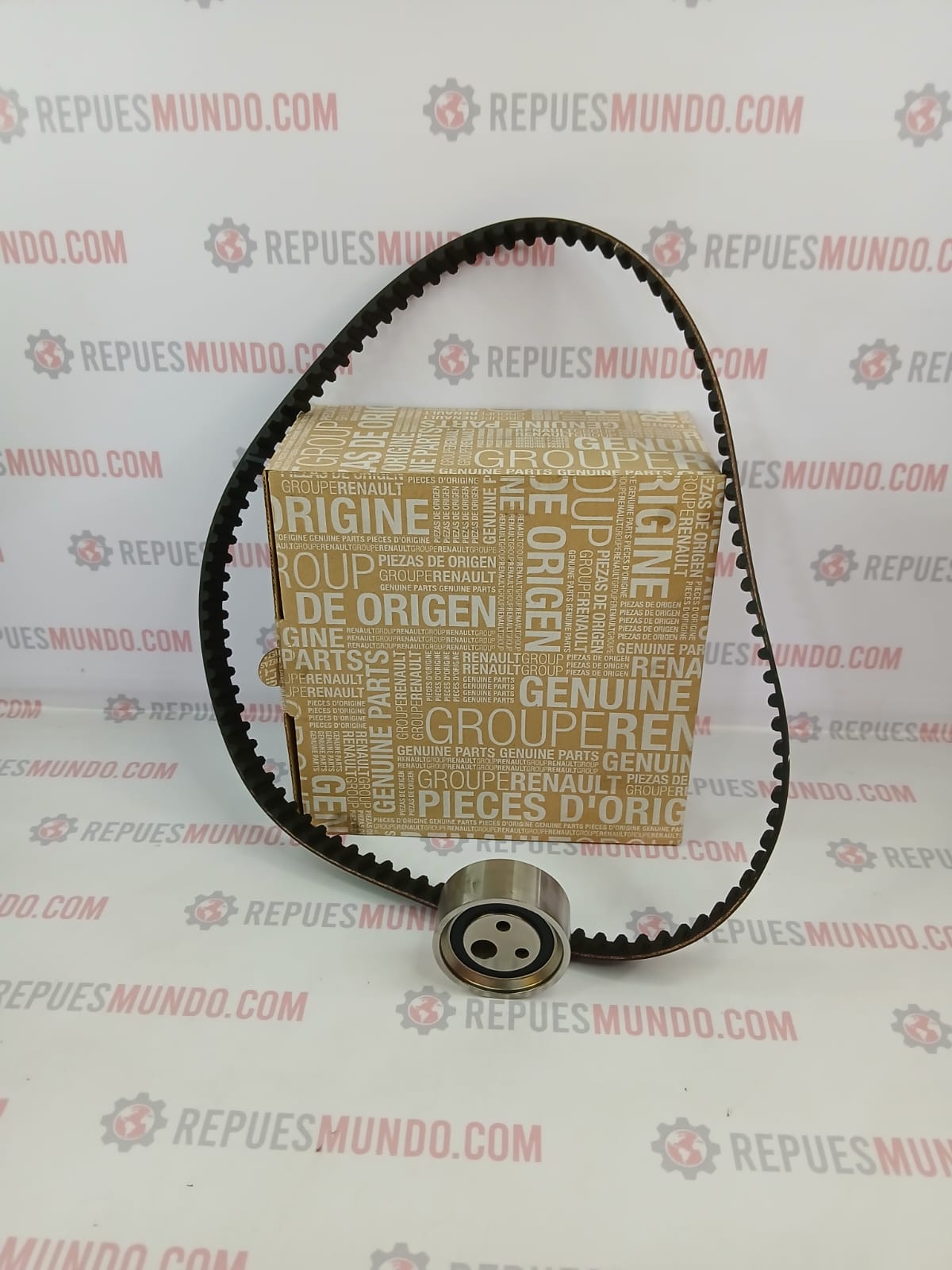 KIT REPARTICION DISTRIBUCION CORREA PATIN RENAULT SANDERO 16V REF 77 01 477 024 GENUINE - Image 5