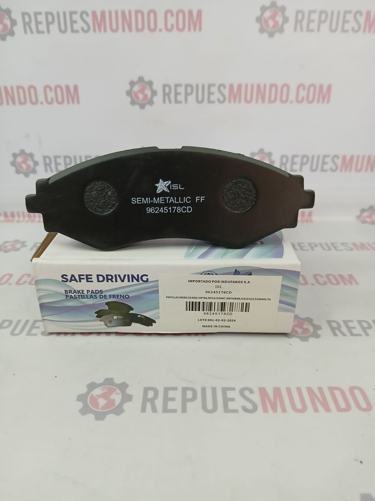 PASTILLAS PARA FRENO CHEVROLET AVEO OPTRA TODOS DAEWOO NUBIRA TACUMA REF D797 7668 7667 ISL MED 143X51 MM - Image 4