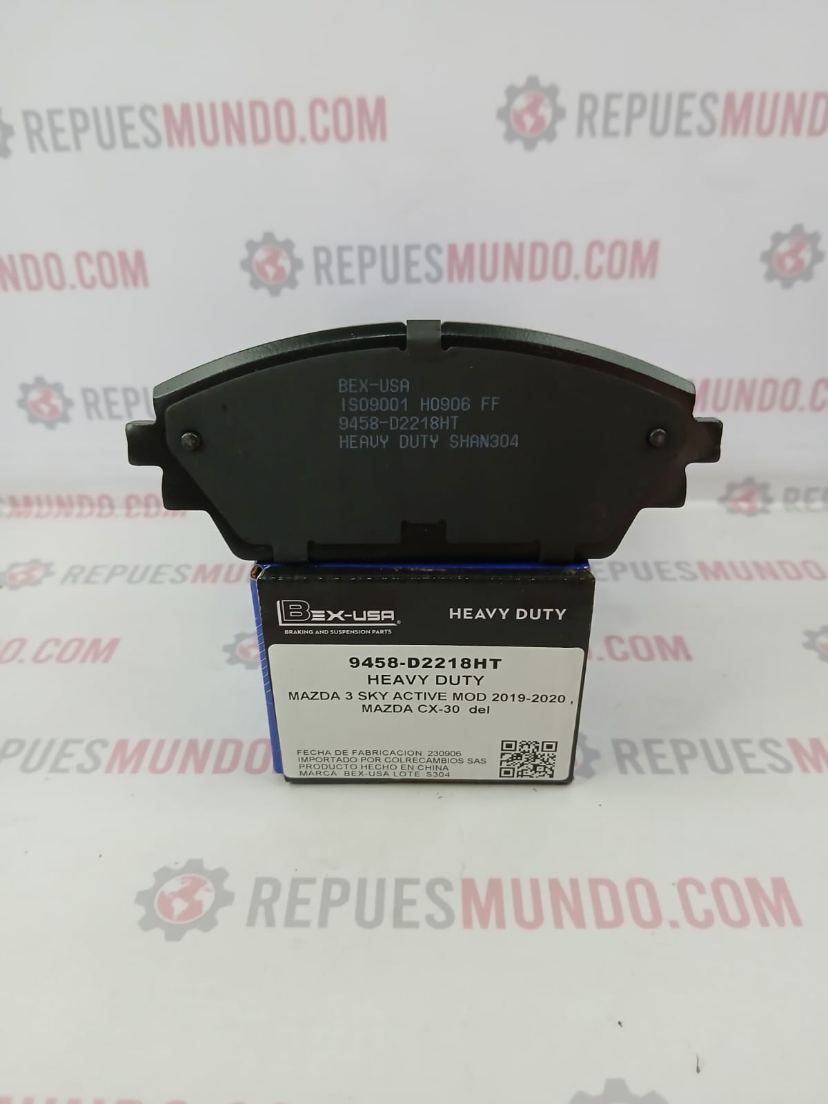 PASTILLAS PARA FRENO MAZDA CX30 DELANTERAS REF D2218 9458 BEX-USA CERAMICA - Image 2