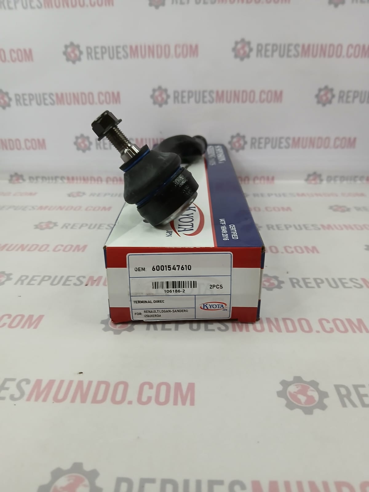 TERMINAL DE DIRECCION RENAULT LOGAN SANDERO STEPWAY REF 600154610 106186-2 KYOTA - Image 4