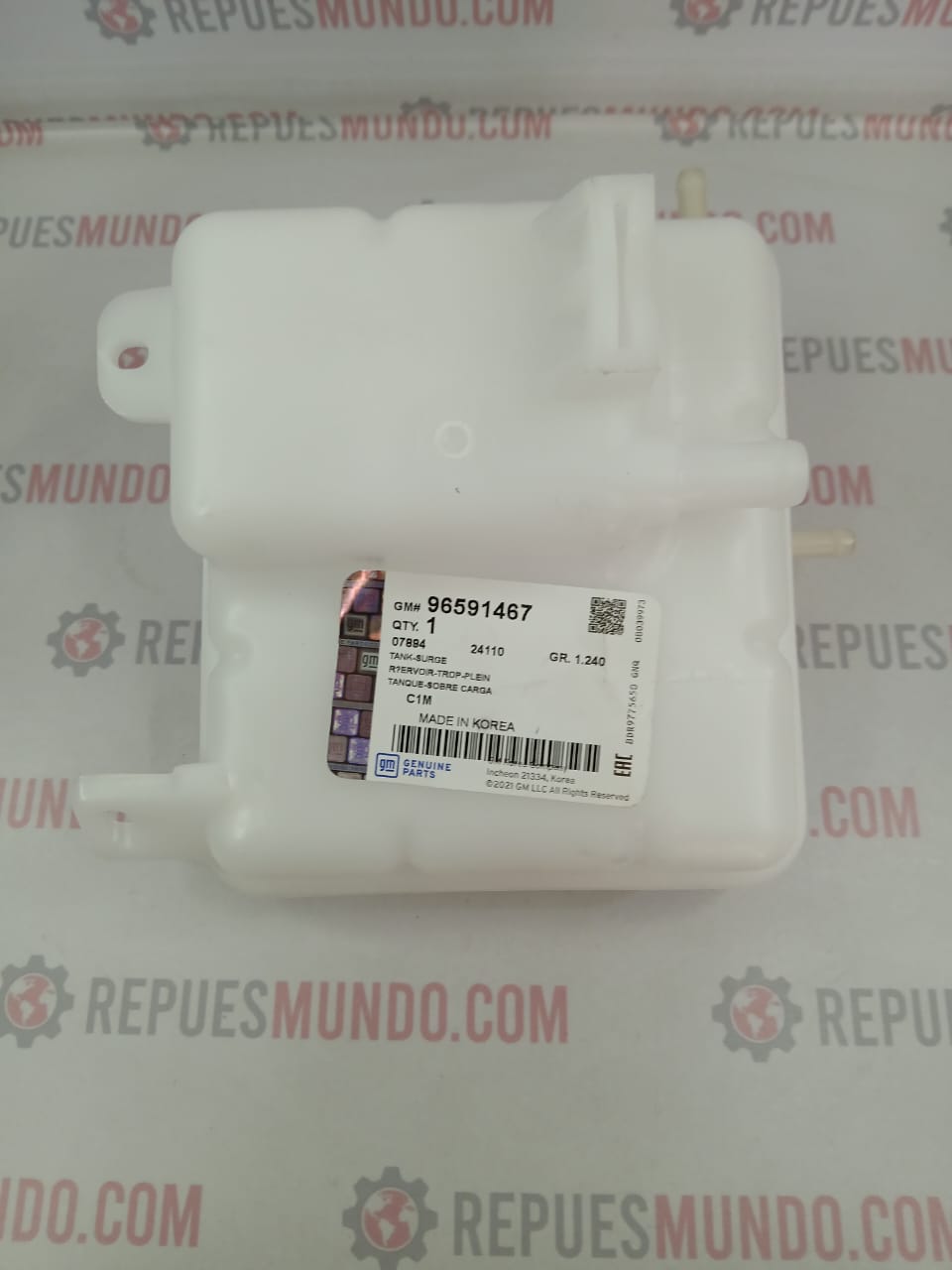 TARRO DEPOSITO AUXILIAR AGUA CHEVROLET SPARK CHRONOS 724 REF 96591467 GM GENUINE PARTS - Image 3