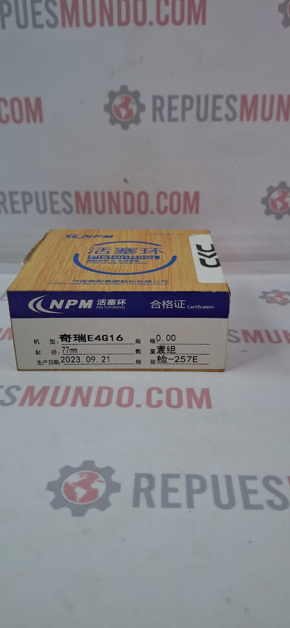 ANILLOS PARA PISTON STD ESTANDAR CHERY TIGO 1.6 REF E4G18-BJ004030 CKC - Image 4