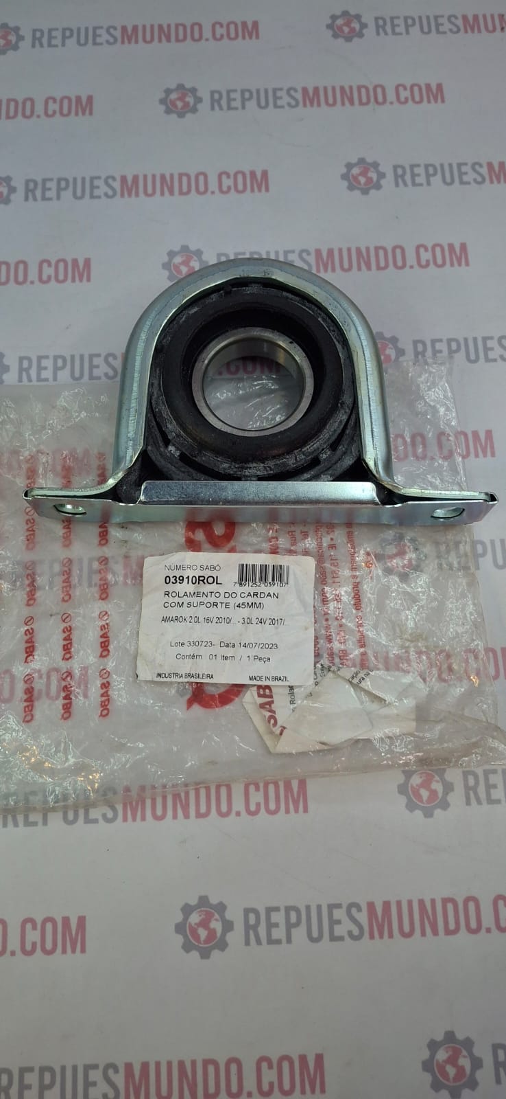 SOPORTE CARDAN VOLKSWAGEN AMROK 2.0 3.0 16 24 VALVULAS 4X4 4X2 REF 0391ROL SABO ACES - Image 2