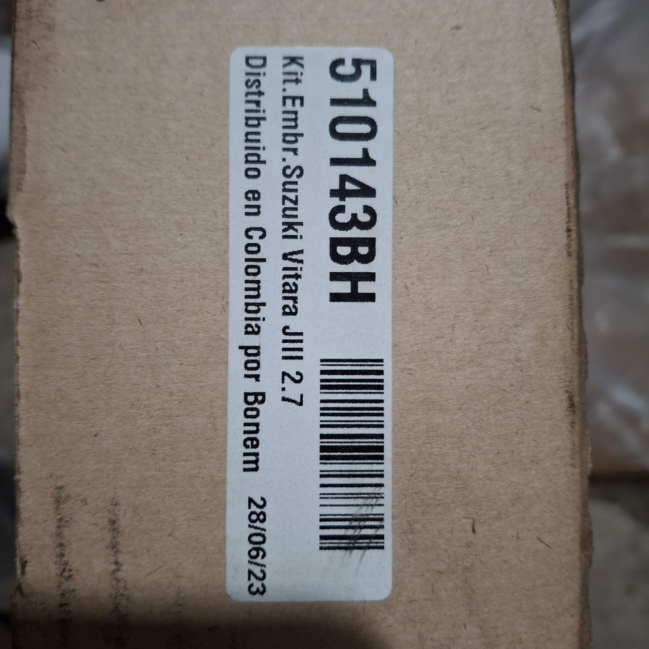 KIT DISCO PRENSA Y BALINERA EMBRAGUE SUZUKI VITARA 2.7 REF 510143BH BWB