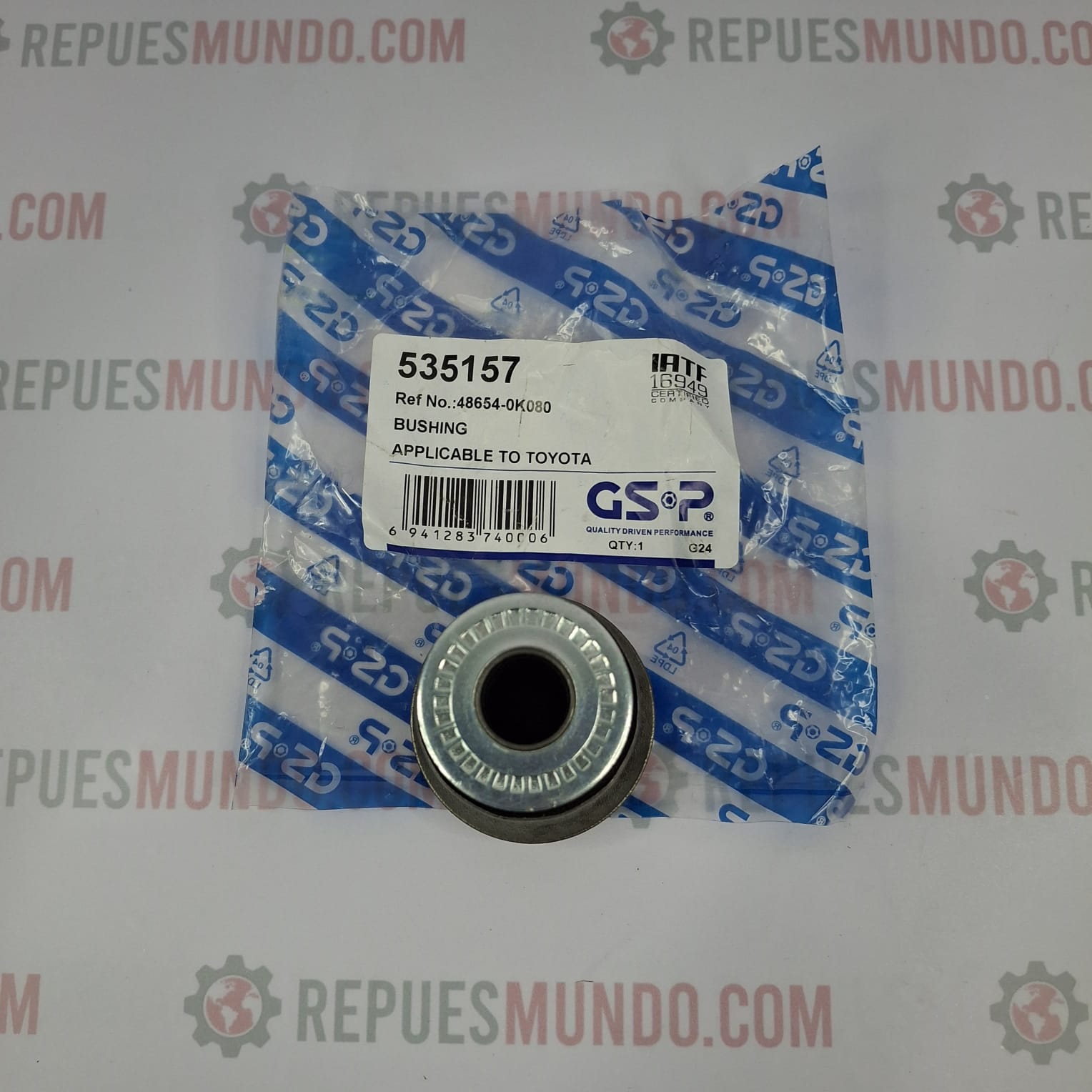 BUJE TIJERA INFERIOR TOYOTA HILUX VIGO REVO 4X2 4X4 REF 48654-0K080 535157 MED 16X50X73 MM GSP