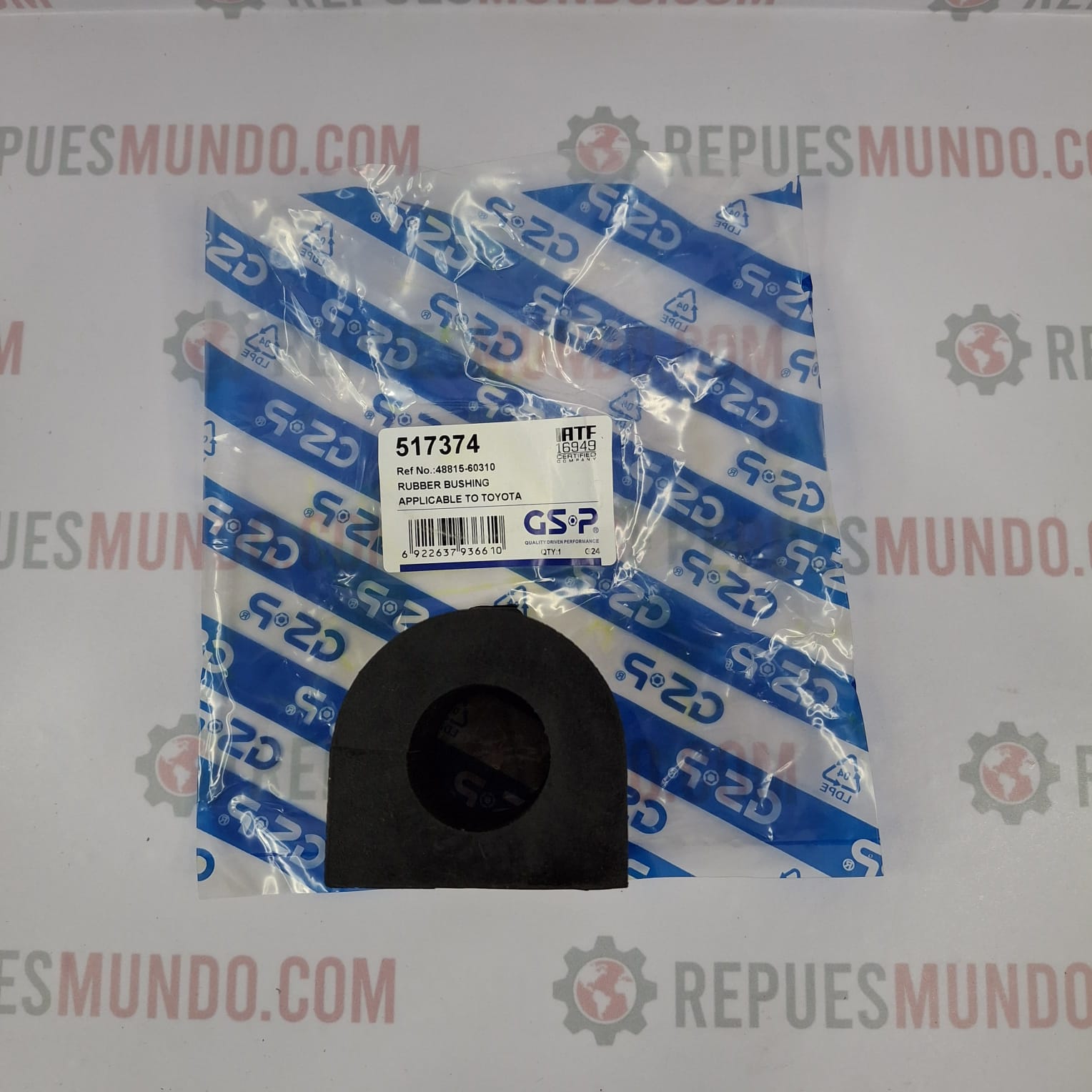 BUJE BARRA ESTABILIZADORA DELANTERO TOYOTA PRADO TXL REF 517374 48815-60310 GSP
