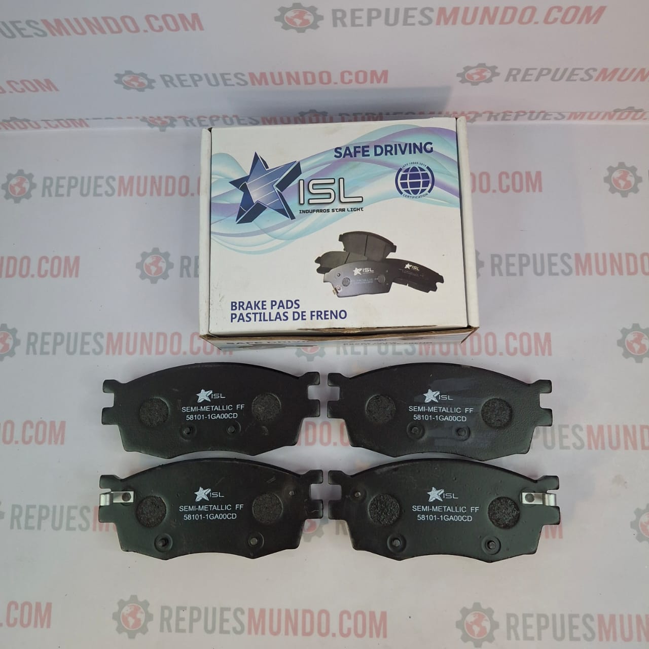 PASTILLAS PARA FRENO DEL HYUNDAI ACCENT VISION WEB KIA RIO EXCITE SEPHIA REF D1156 8266 ISL DEM 129X56