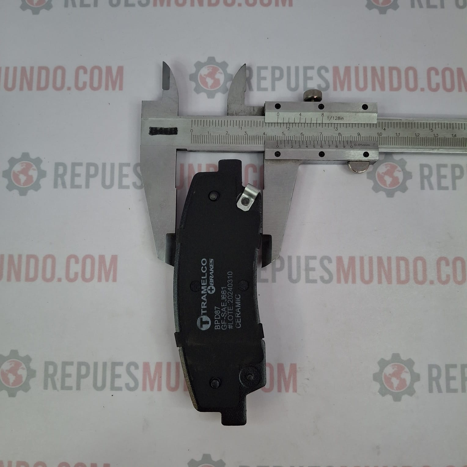 PASTILLAS PARA FRENO TRASERO HYUNDAI STARIA 2021 REAR PASAJEROS REF BPD87 CERAMICA TRAMELCO MED 132X46 MM - Image 2