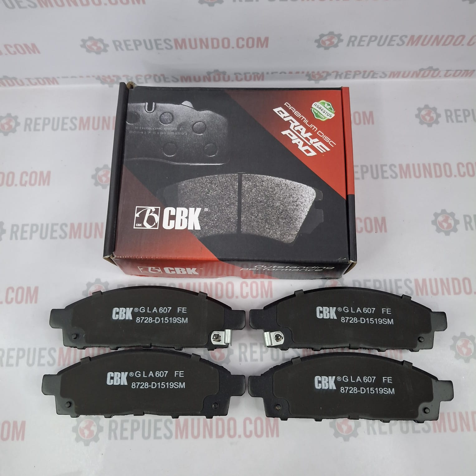 PASTILLAS PARA FRENO MITSUBISHI NATIVA SPORTERO L200 2006 2009 REF 10296 D1519 8728 MED 155X51 MM CBK