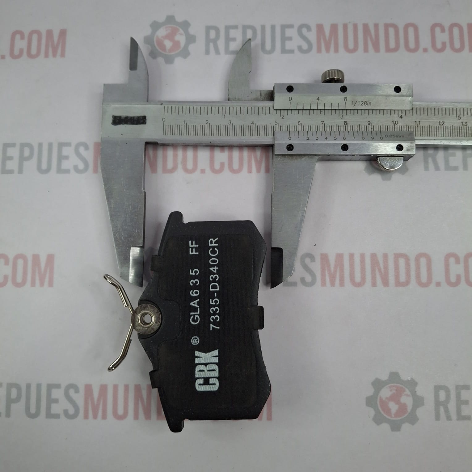 PASTILLAS PARA FRENO VOLKSWAGEN GOL GETTA AUDI A4 A6 RENAULT MEGANE II REF D340 7234 7335 8216 CERAMICA CBK MED 87X53 MM - Image 2