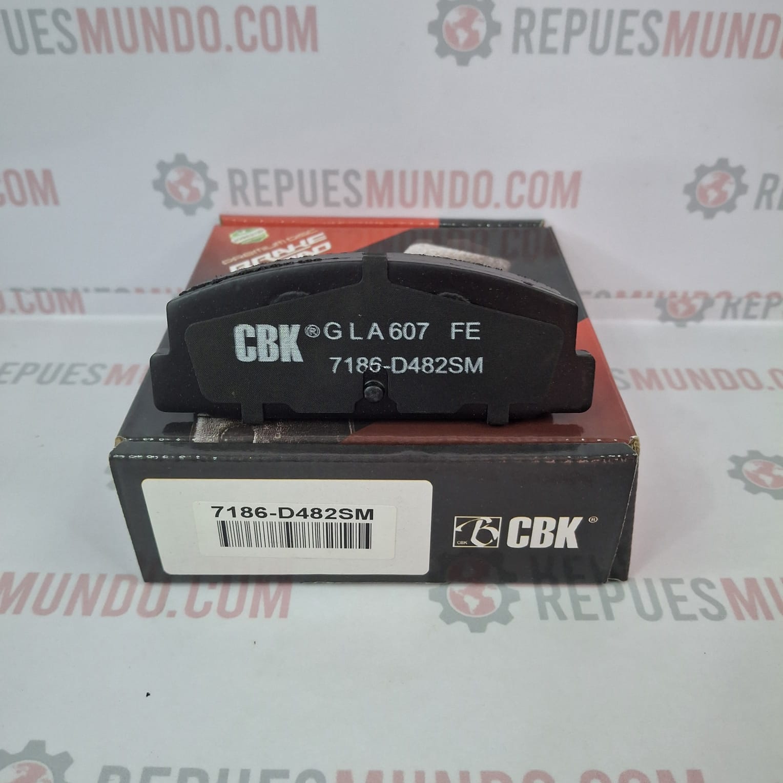 PASTILLAS Y ANTIRRUIDOS PARA FRENO MAZDA 6 HAIMA 1.8 H2 3 REF D482 7186 CBK MED 107X39 MM TRASERAS - Image 5
