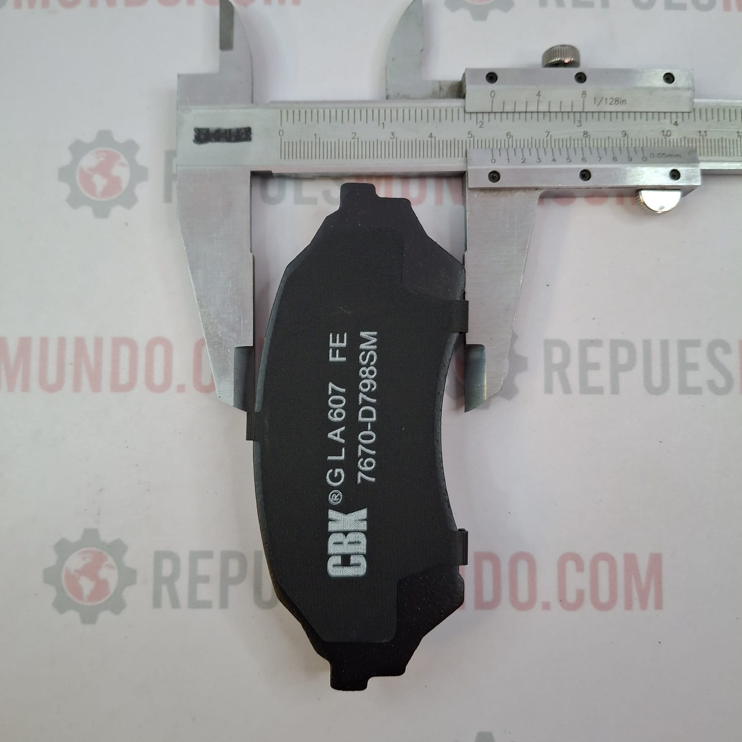 PASTILLAS PARA FRENO DEL FORD LASER 2000 MAZDA ALEGRO MILRNIUN 2001 REF D798 7670 CBK MED 123X51 - Image 4
