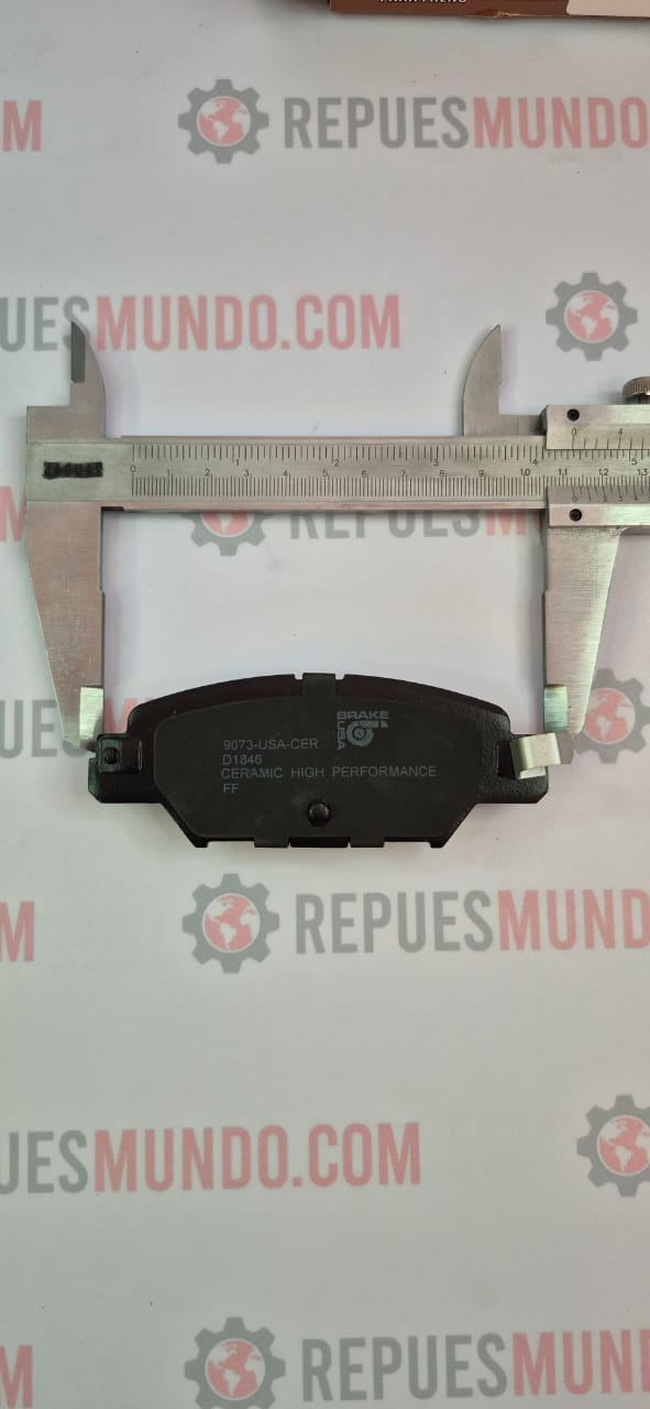 PASTILLAS PARA FRENO MAZDA CX5 TRASERAS REF D1846 9073 SP1860 BRAKE USA CERAMICA MED 112X42 MM - Image 2
