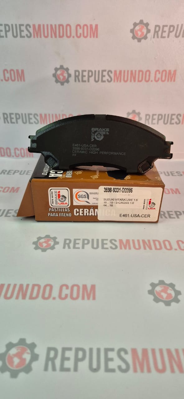PASTILLAS PARA FRENO SUZUKI VITARA LIVE SX CROSS REF D2096 9331