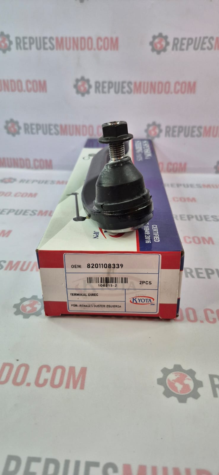 TERMINAL DE DIRECCION RENAULT DUSTER IZQUIERDO L REF 8201108339 106315 KYOTA - Image 3